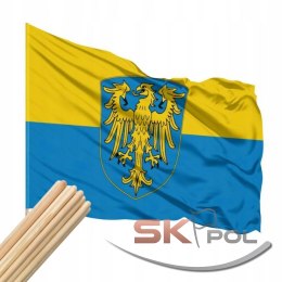 Flaga Górny Śląsk Silesia Herb 112x70cm + Drzewiec Komplet