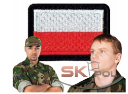 Naszywka Rzep na Mundur Flaga Polska Haft Mundurowa Wojsko 1szt.